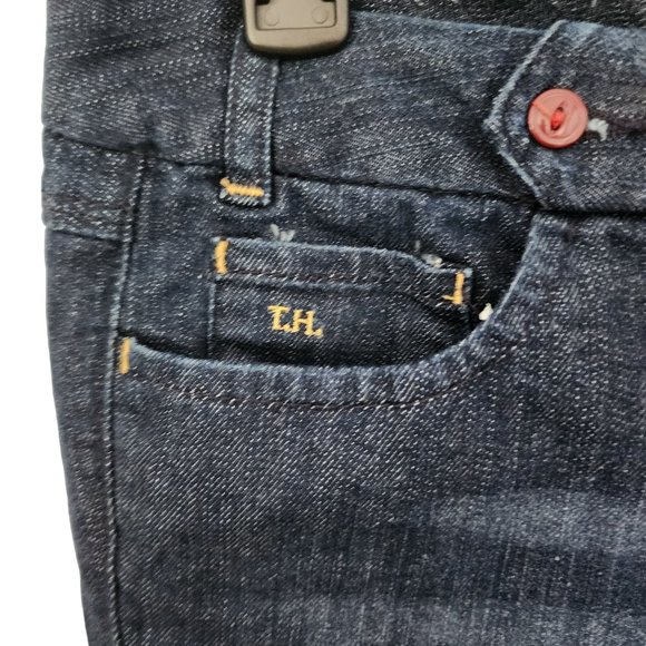 Preowned with Tags Tommy Hilfiger Womens Dark Wash Modern Rise Crop Pants Size 8 - Picture 4 of 9